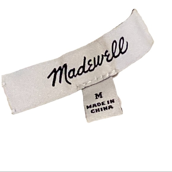 NWT Madewell Double-V Cream Pullover Sweater - Picture 6 of 8